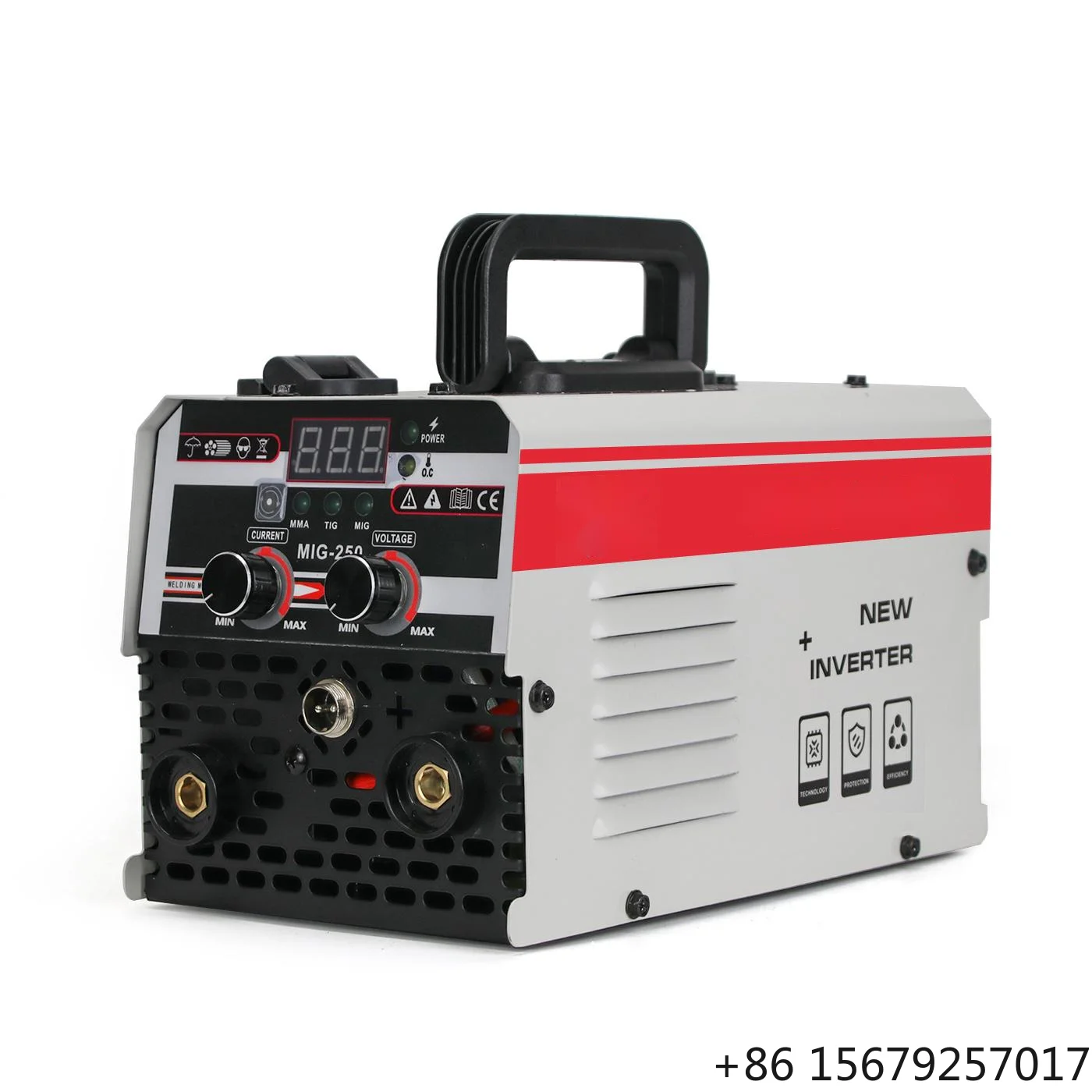 Multifunctional MIG250 3-in-1 Gasless Welding Machine Self-Protected Manual MIG Welder with Dual Shield Features