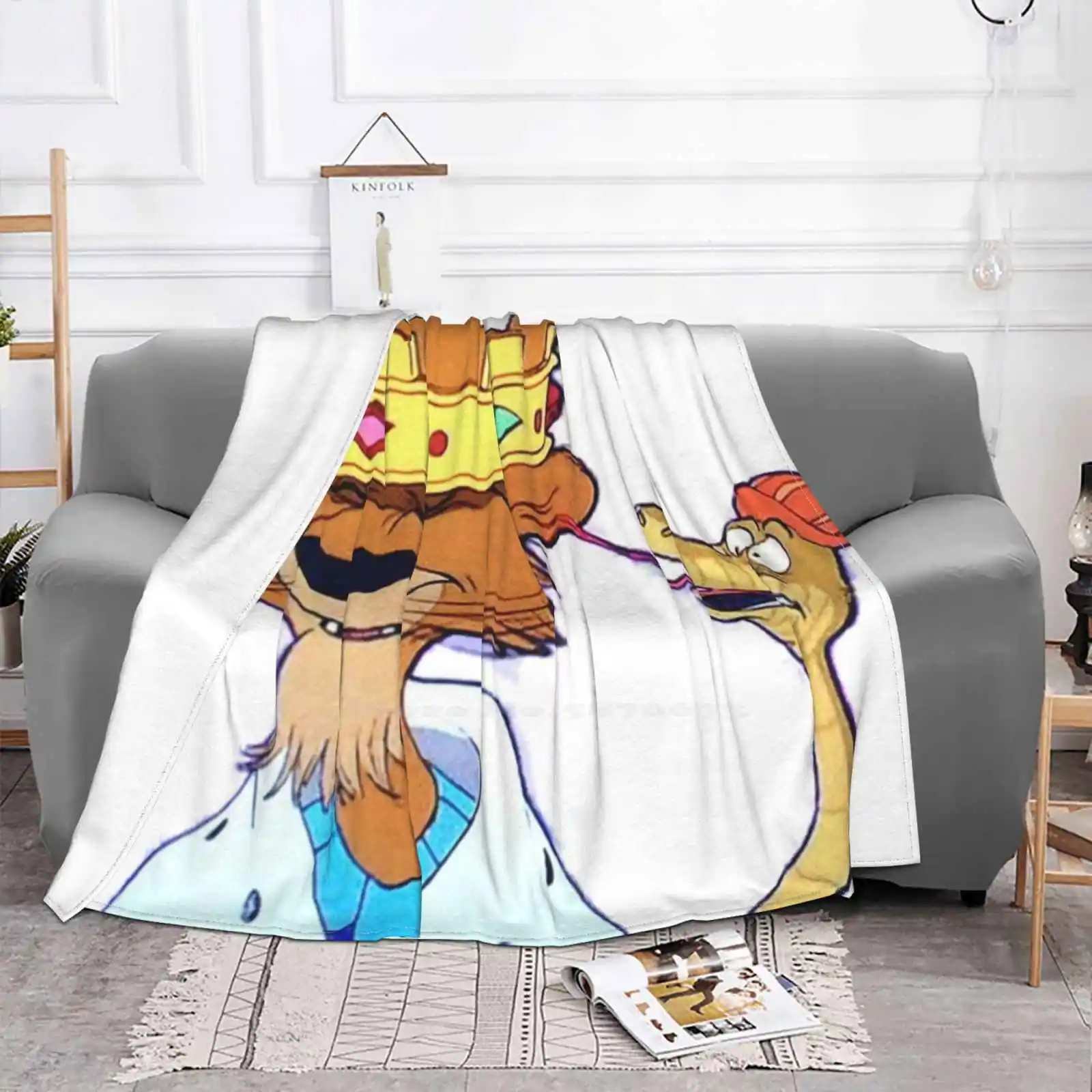 King And Hiss Snake Latest Super Soft Warm Light Thin Blanket King Snake Robin Hood Crown Prince image 2