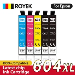 604 XL Ink Cartridge FULL For Epson T 604XL T604 Compatible XP 2200 2205 3200 3205 4200 4205 WF 2910 2930 2950 Printer