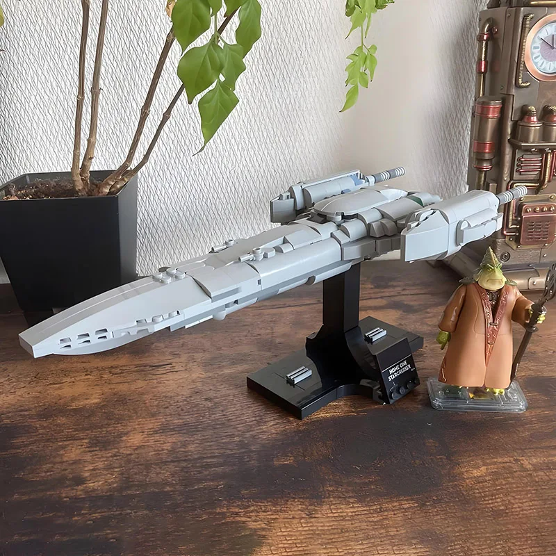 جديد MOC ستار معارك فانتوم خطر المركبة الفضائية نابو الملكي اللبنات عدة من المنزل نجمة واحدة كروزر الطوب اللعب هدية #3