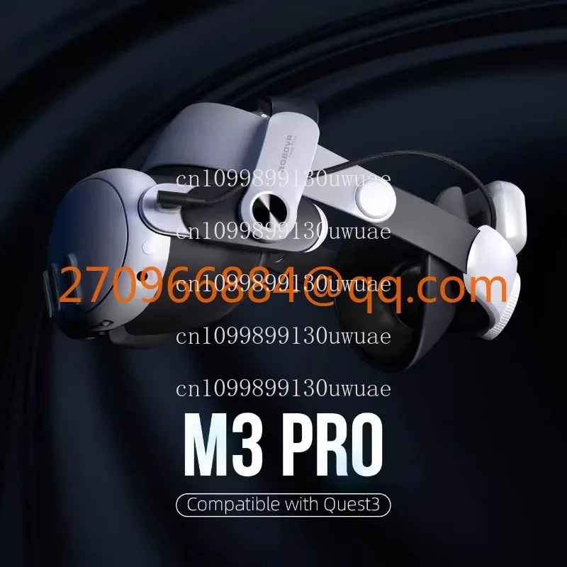 

M3PRO headband is suitable for oculus quest3 headgear accessories, magnetic battery has long battery life, and it is convenient