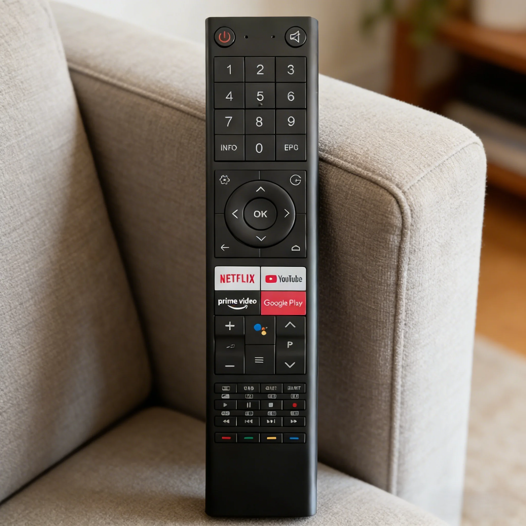 GCBLTV02ADBBT Bluetooth Voice Remote Control for CHIQ Smart TV Compatible with ODL24771 SABA
