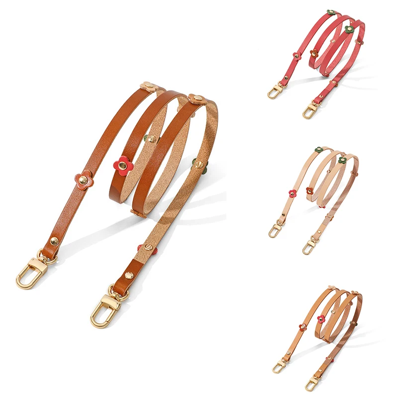 100CM Replacement Flower Bag Strap Leather Shoulder Accessories for Women\'s Bags Handbag DIY Crossbody Adjustable Shoulder Belts