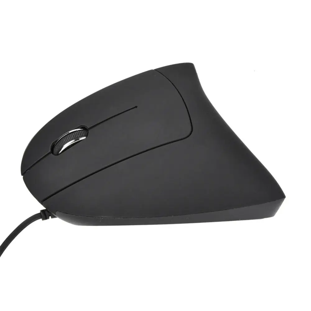 

Universal Black Vertical Ergonomic Mouse 3 Adjustable Wired Connection Left Hand Mouse Comfort Grip USB Wired Mouse Office