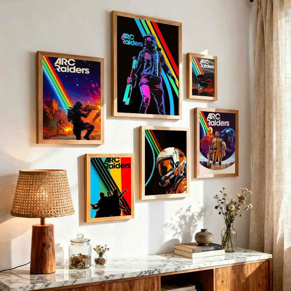 Game A-ARC Raiders Painting Calligraphy Aesthetic Canvas Wall Poster Modern Room Bedroom Cafe Wall Artwork