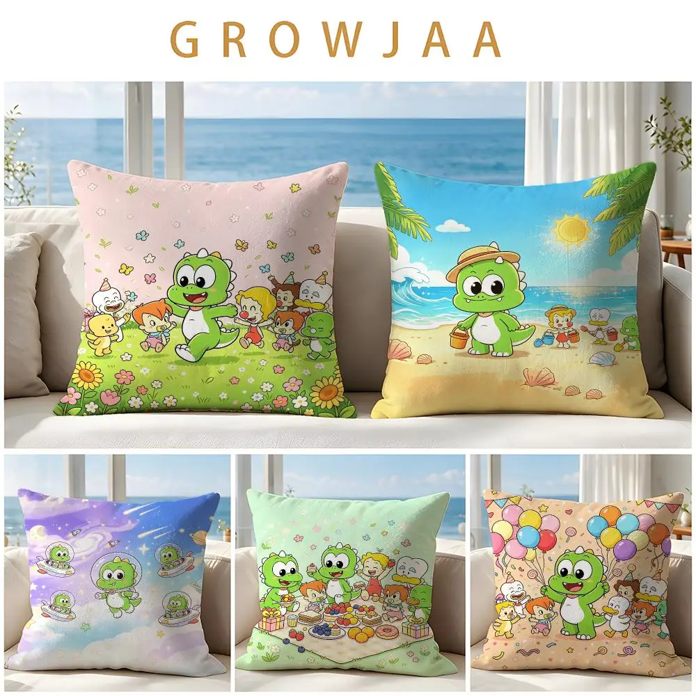 Character Dooly Cushion Cover Throw Pillow Short Plush Fresh Natural Cushion for Living Room Sofa Ornament Present Gift
