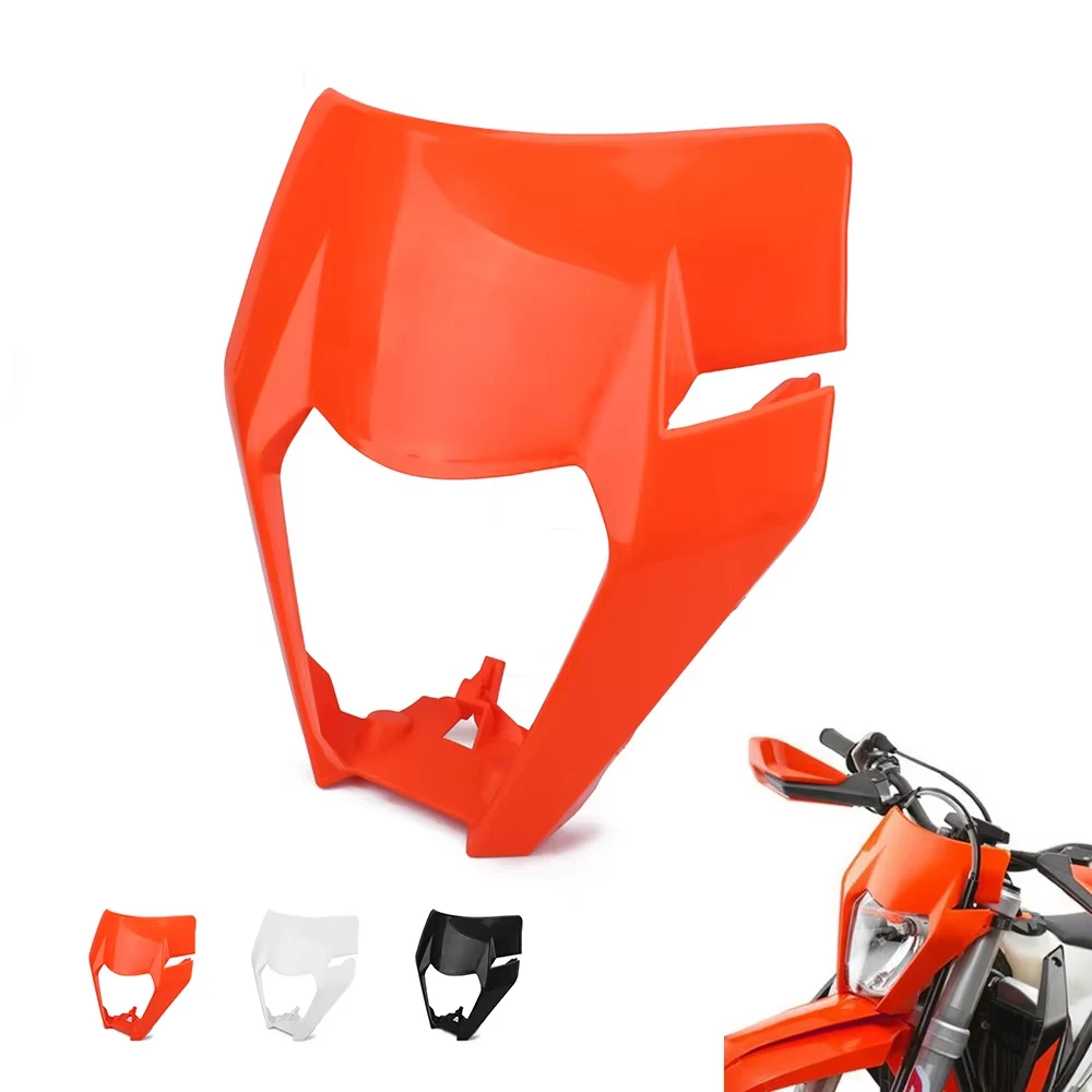 Universal Headlight Headlamp PP Cover Mask For KTM EXC SX SXS EXCF XCW SMR 125 150 250 300 350 450 500 525 Motorcycle Ebike Part