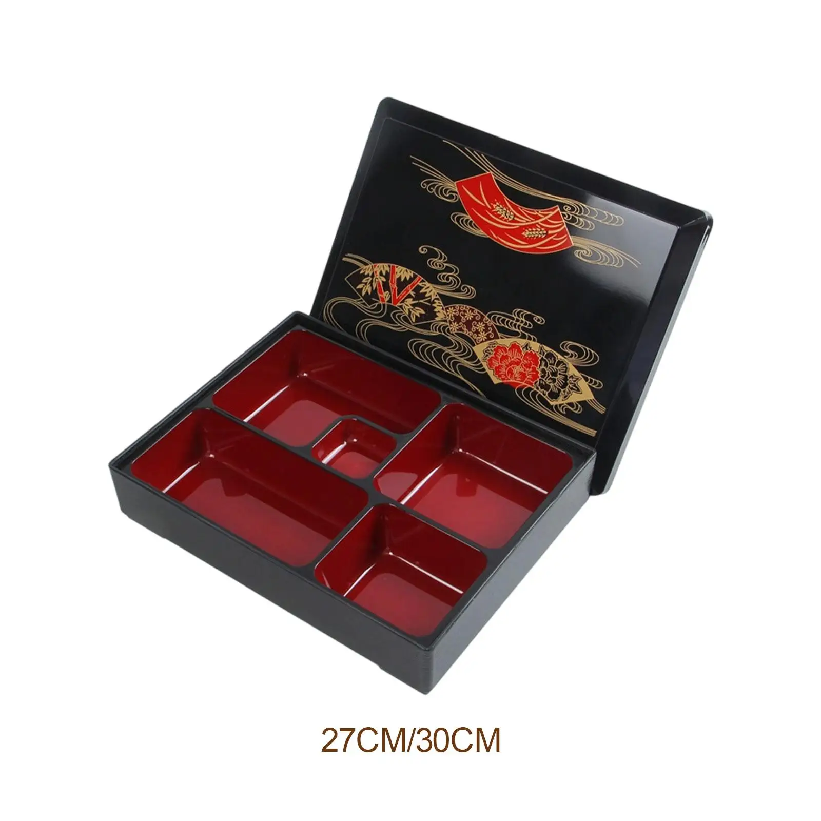 

Японская коробка для бенто, традиционная 5-слойная с крышкой, поднос для суши, сервировочное блюдо для ресторана, делового пикника, домашнего офиса