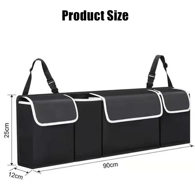 JFBONIN Car Trunk Organizer Backseat Storage Bag High Capacity Multi-use Oxford Car Seat Back Organizers Automobile Interior