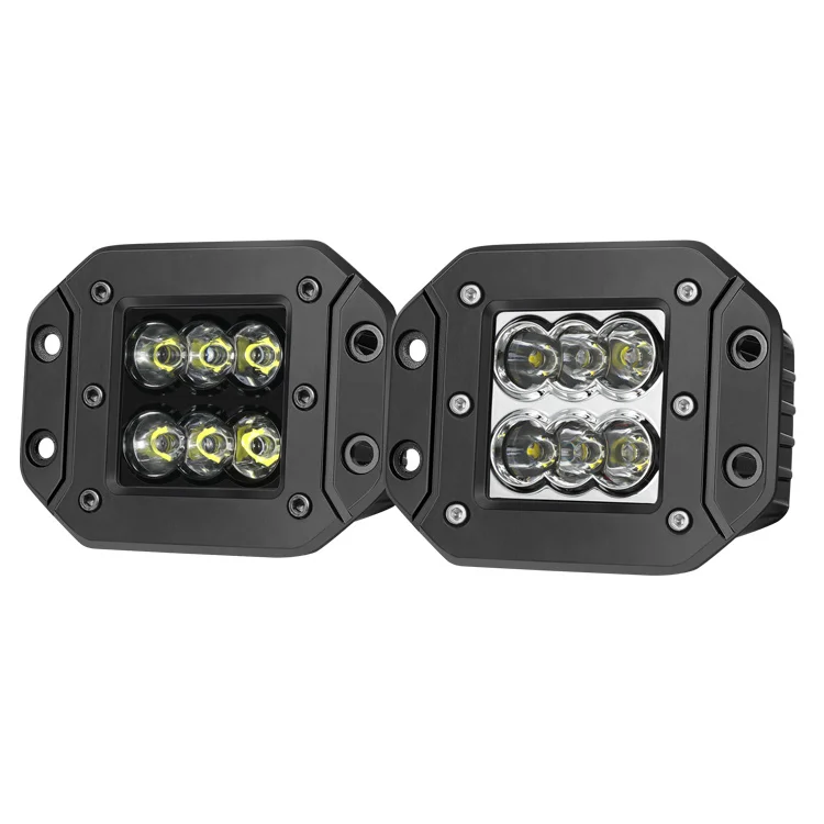 

60W White Compact Led Work Light 5inch Flush Mount Led Pods For Offroad Front & Rear Bumper
