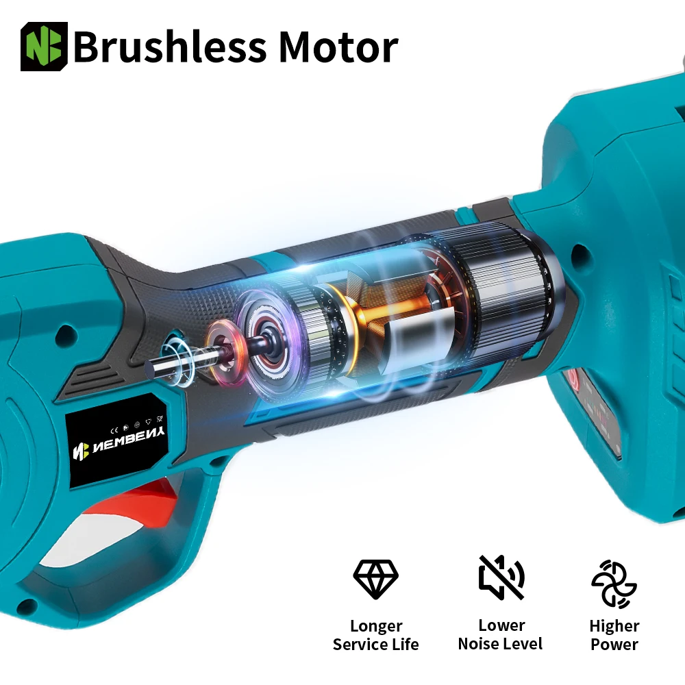 NEWBENY 4 التروس 30 مللي متر اللاسلكي فرش تشذيب المقصات مقص كهربائي فروع شجرة الفاكهة أداة القطع ل ماكيتا بطارية دبوس #3