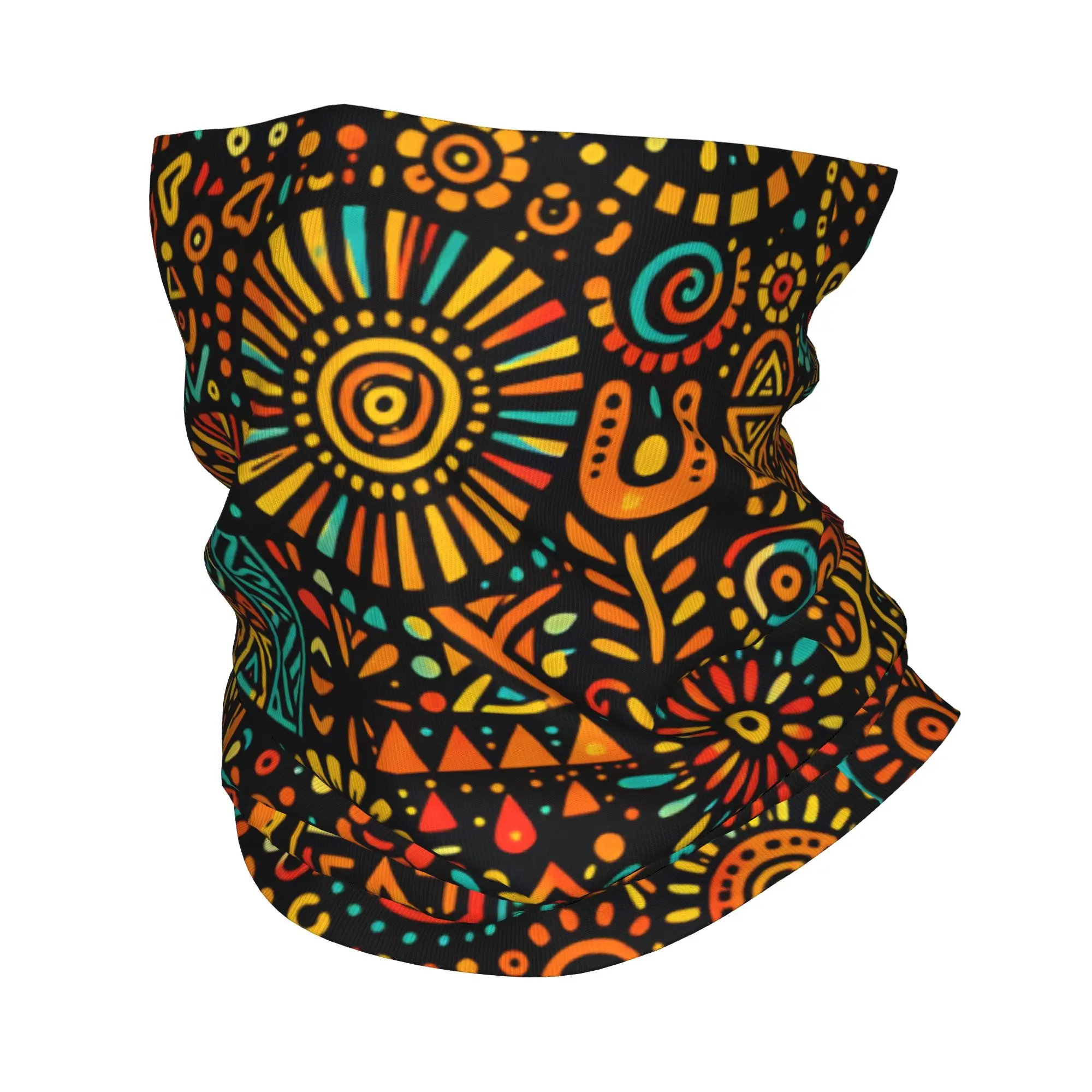 Bohemian Mandala Style Bandana Neck Gaiter Printed  Wrap Scarf Multi-use Headwear Cycling Unisex Adult All Season