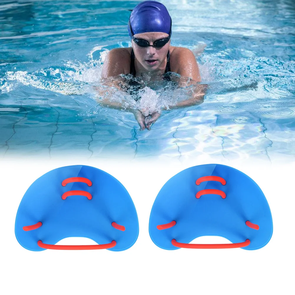 

Swimming Hand Paddles Adjustable Strap Ergonomic Fit Durable PP Material Palm Training Aid for Adult and Swimming