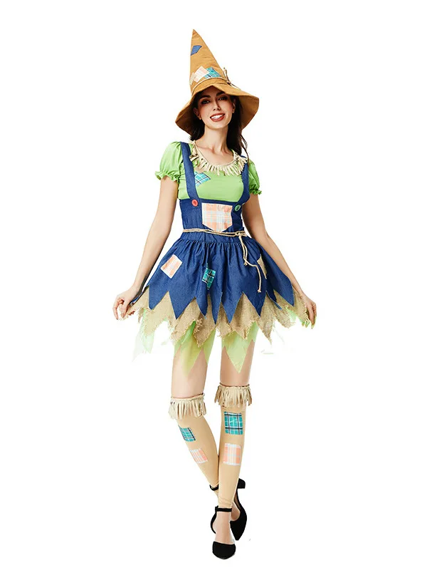 

Halloween Costume, Witch Dress, Scarecrow Funny Costume Sexy Performance Costume