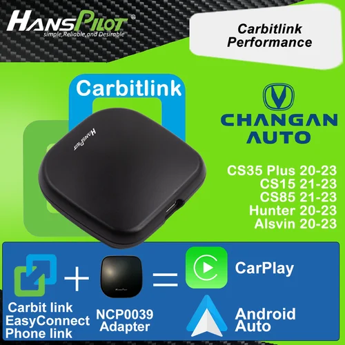 NCP0039 Changan CS35 plus, Hunter, Alsvin carbitlink adaptador de conexión fácil convertido en CarPlay y Android Auto