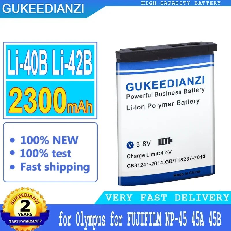 Gukeedianzi batterie, Li-40B Li-42B für olympus, für fujifilm, fuji NP-45, np45, np 45a, 45b, 45s, EN-EL10, 2300mah