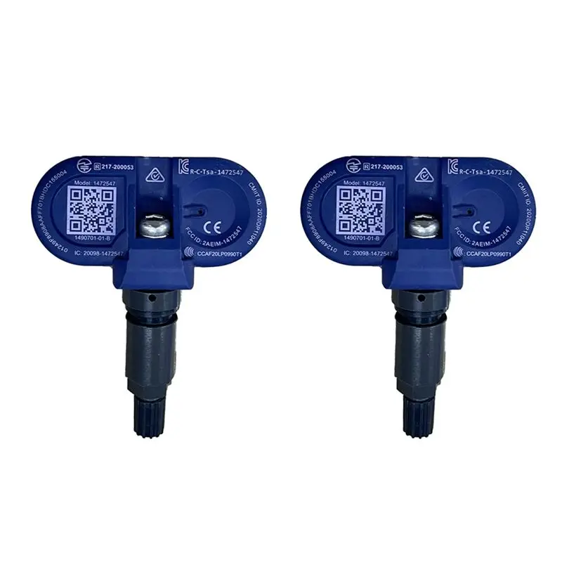 Clear 2Pcs 1490701-01-B TPMS Pressure Sensors For Tesla Model 3 Y X S 2020-2023 Bluetooth Tire Pressure Monitor 1490750-01-A