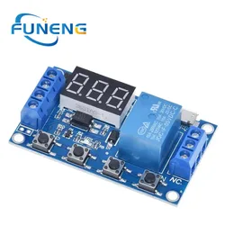 1PCS DC 6-30V Support Micro USB 5V LED Display Automation Cycle Delay Timer Control Off Switch Delay Time Relay 6V 9V 12V 24V