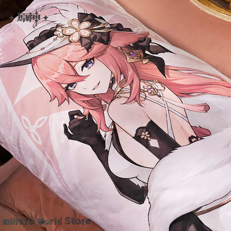 

[Official] Yae Miko Pillow Original Genshin Impact Diluc Pillow 160mm Cosplay Cyno Anime Keqing Festival Birthday Gifts