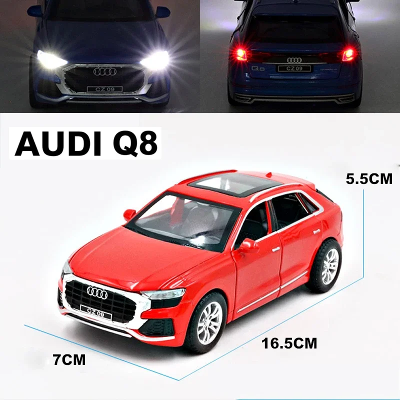 1:32 Audi Q5 Q8 SUV High Simulation Diecast Sound And Light Alloy Toy Car Model For Children Gifts Kids Free Shipping Decoration