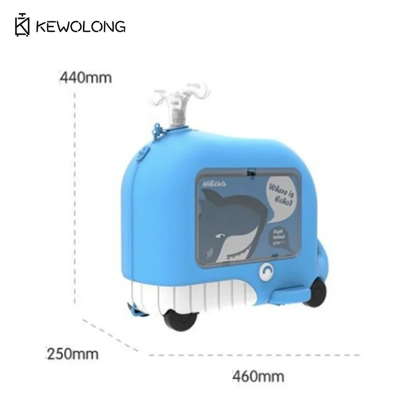 حقيبة ABS للأطفال مع غلاف سميك، سعة كبيرة لحمل الأمتعة مع عجلات ناعمة للسفر والأمومة #4