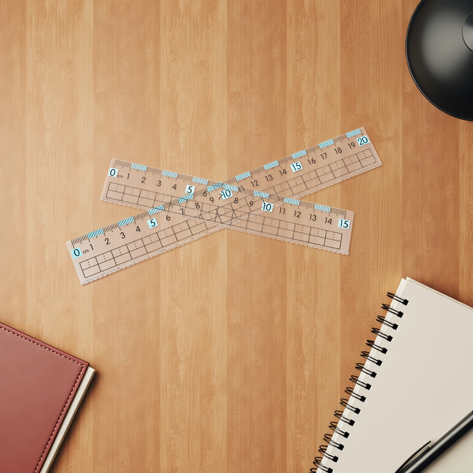 10 PZ 15 cm 20 cm Righello di Plastica Flessibile Trasparente Righello Metrico Con Bordo Ondulato Strumento di Misura Trasparente Per Disegno Disegno