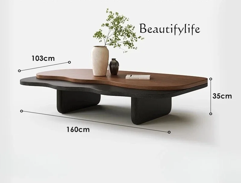 

Coffee table Chinese antique style solid wood coffee table wabi sand wind home simple modern small apartment designer advanced