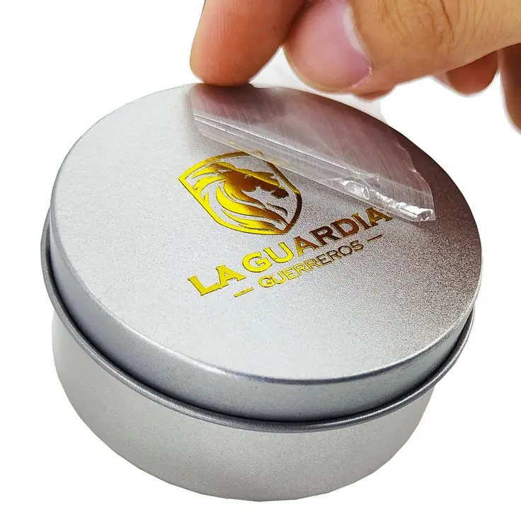 Custom Self-Adhesive 3D Logo Sticker Cool Peel UV Transfer Metal Stickers in Gold Nickel for Packaging Labels