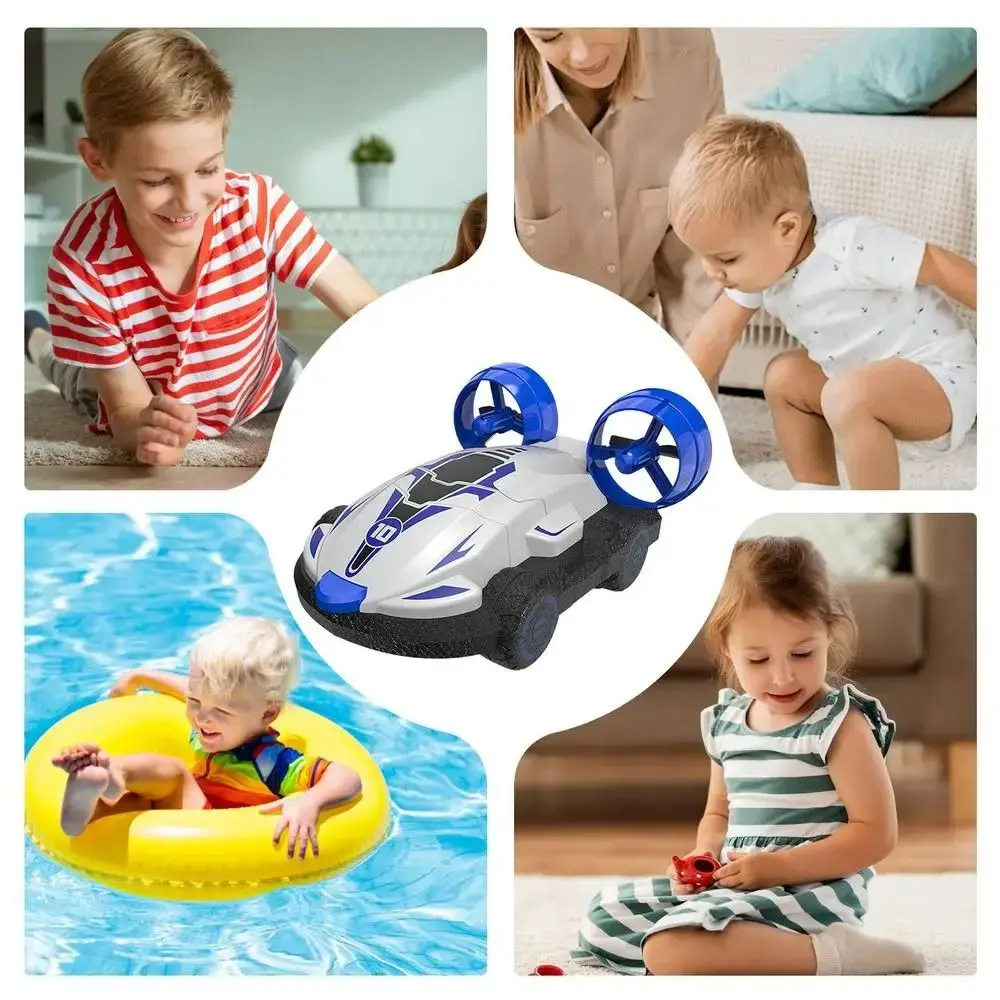 EPP Foam Afstandsbediening Auto Water Land Hovercraft Amfibische Rc Auto Waterdicht Duurzaam Auto Snelle Drone Boot