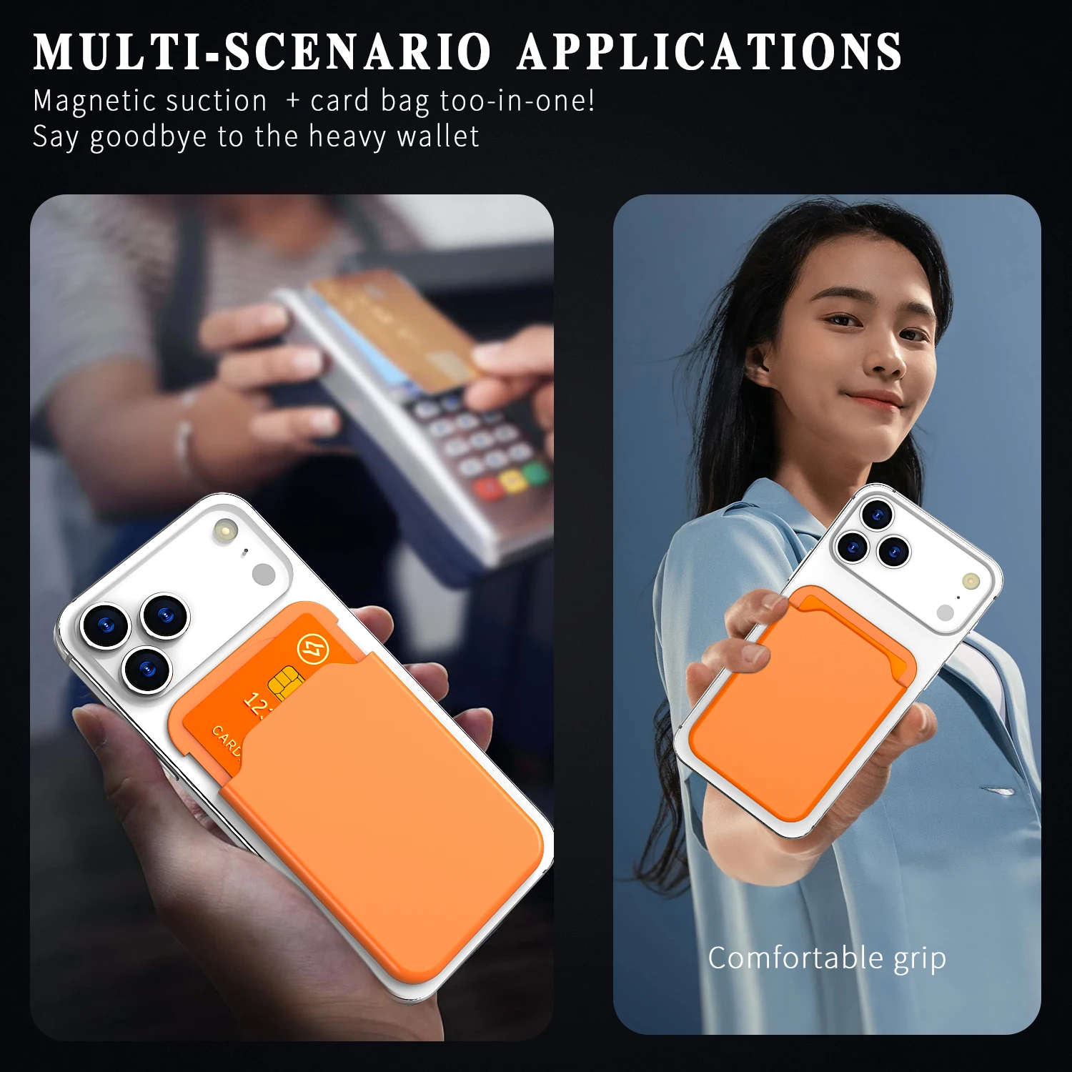 الفاخرة ل Magsafe المغناطيسي المحفظة آيفون 13 17 16 14 12 برو ماكس 17 برو حامل بطاقة الهاتف غطاء حقيبة الملحقات #5