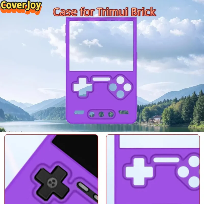 

Силиконовый чехол CoverJoy для консоли Trimui Brick, противоударный защитный чехол от царапин, мягкая кожа, игровые аксессуары