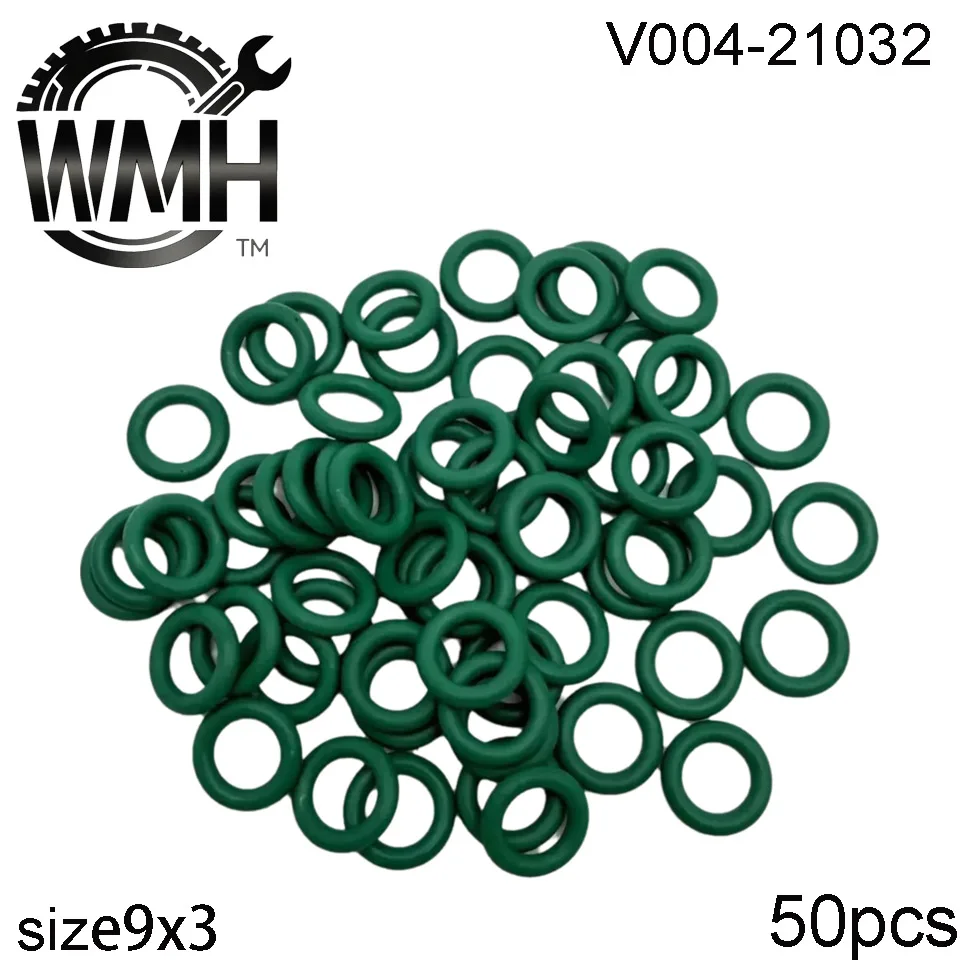 50Pcs Car Accessories Universal Fuel Injector Repair Kit Rubber O-Ring 21032 Size Is 9x3