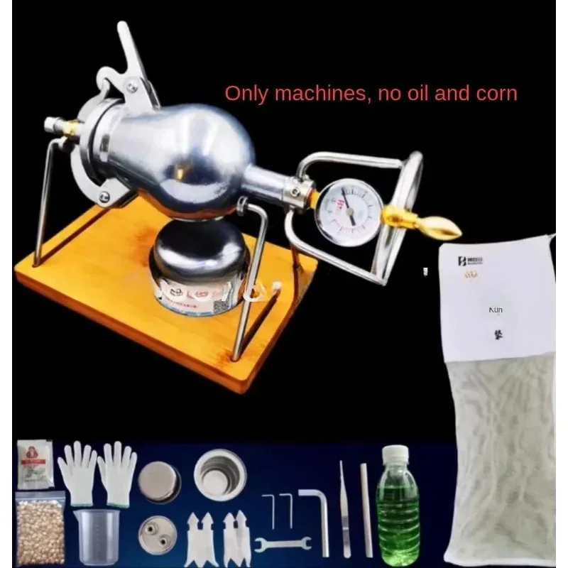 500ml Home Old Popcorn Maker Grain Amplifier Machine 720ml Hand-Cranked Puffed Rice Corn Making Machine