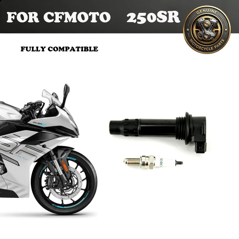 For CFMOTO Ignition Coil&Spark Plug 250SR 250SR-FUN 250CLC 250CLX 250NK Sparking Plug Motorcycle  Original Parts