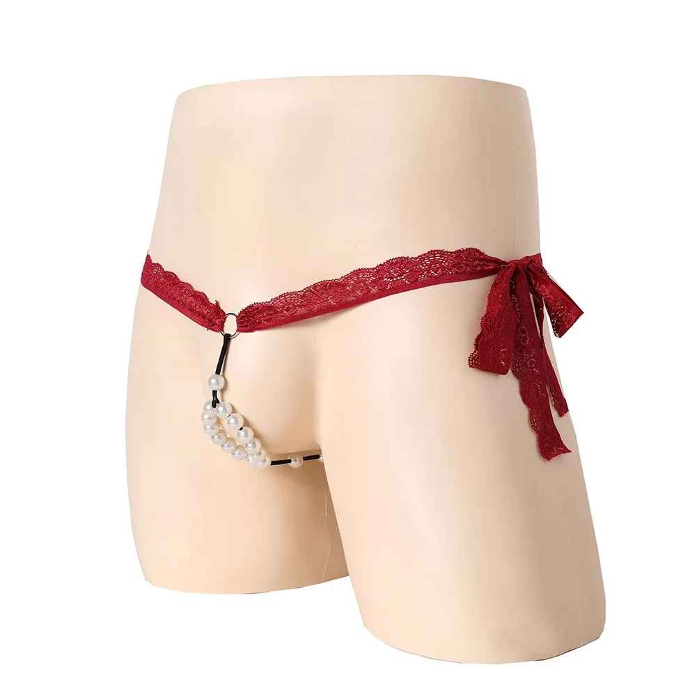 

Lace Mesh Lingerie Men's Brief For Special Occasions Pouch Panties Regular Sexy Slimming G-String Lightweight