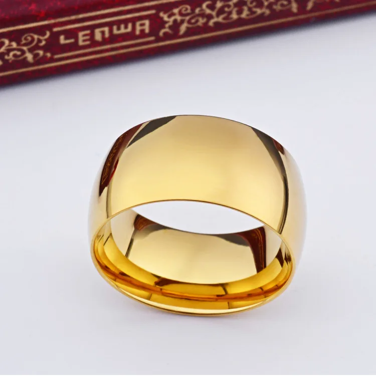 10mm Never Fading Classic Engage Wedding Steel Rings for Men And Women Jewelry