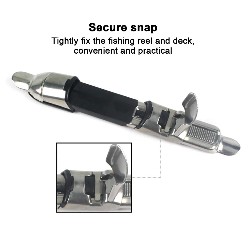 5 قطعة مقعد عجلة قصبة صيد خشبية من الفولاذ المقاوم للصدأ مع وسادة مطاطية مقعد بكرة صيد خفيف الوزن مقعد قضيب بكرة الصيد #4