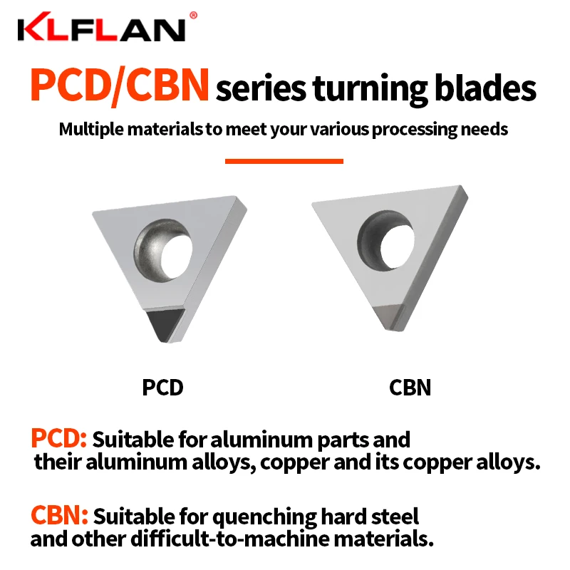 PCD CBN Diamond CNC Inserts TCGT Carbide Lathe Cutting Tools TCGT090204 TCGT110204 TCGT16T304 Aluminum Parts or Quenched Parts