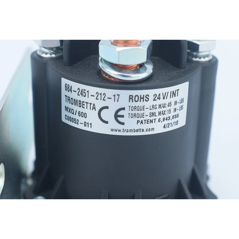 24V/150A Relay Electromagnetic Switch TBT Contactor of Electric Pallet Carrier