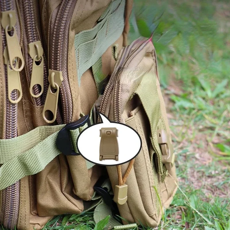 MOLLE Webbing Clip Strap Management Buckle Webbing Attachment Connecto Backpack Pouch Bag Outdoor Gear Organization