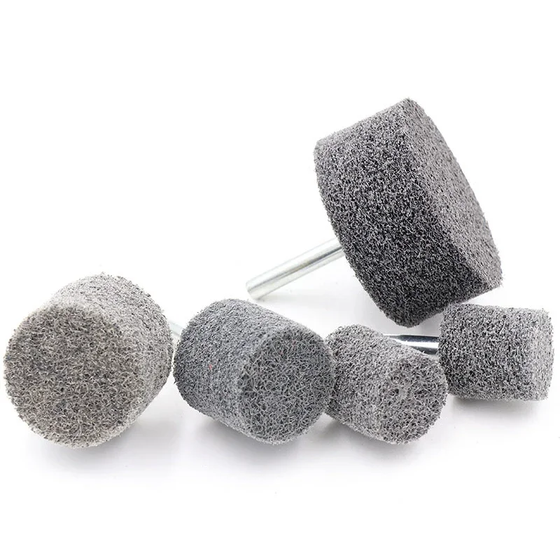 Yiqianyuan 1/2pcs Nylon Fiber Polishing Wheel Abrasive 6mm Shank Wheel Abrasive Tools For Rotary Accessories