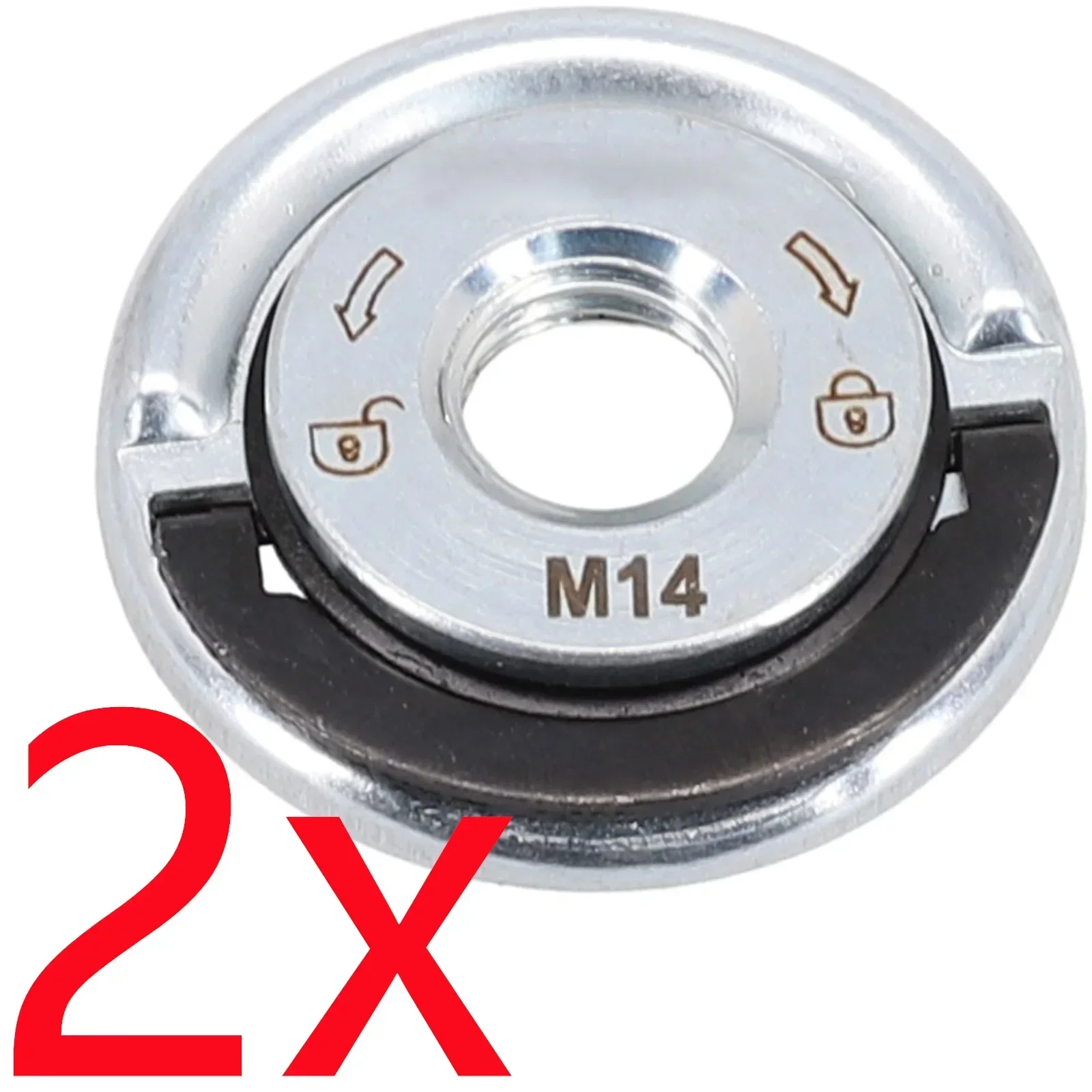 M 14-Gewinde-Winkelschleifer, selbstsichernde Pressplatte, Winkelschleifer, Schnellspanner, Flanschmutter, Klemmung, Power Chuck, Werkzeuge, Teile