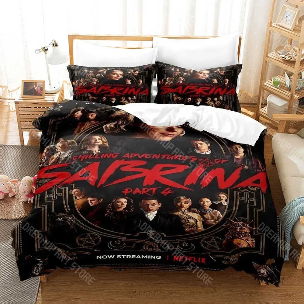 3D Printed Chilling Adventures of Sabrina Movie Bedding Set for Boys Girls Duvet Cover Twin Queen King Full Single Double Sizes