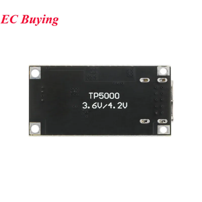 1Pc-10Pcs TP5000 Charging Management Power Supply Module Board 4.2V/3.6V 1A Single and Double Lithium Batteries TYPE-C Interface