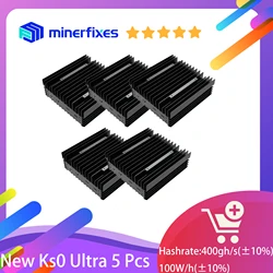 5pcs New Iceriver Kaspa KS0 Ultra 400Gh/s 100W KS0Ultra KAS Cryptocurrency Low Power Silent Machine