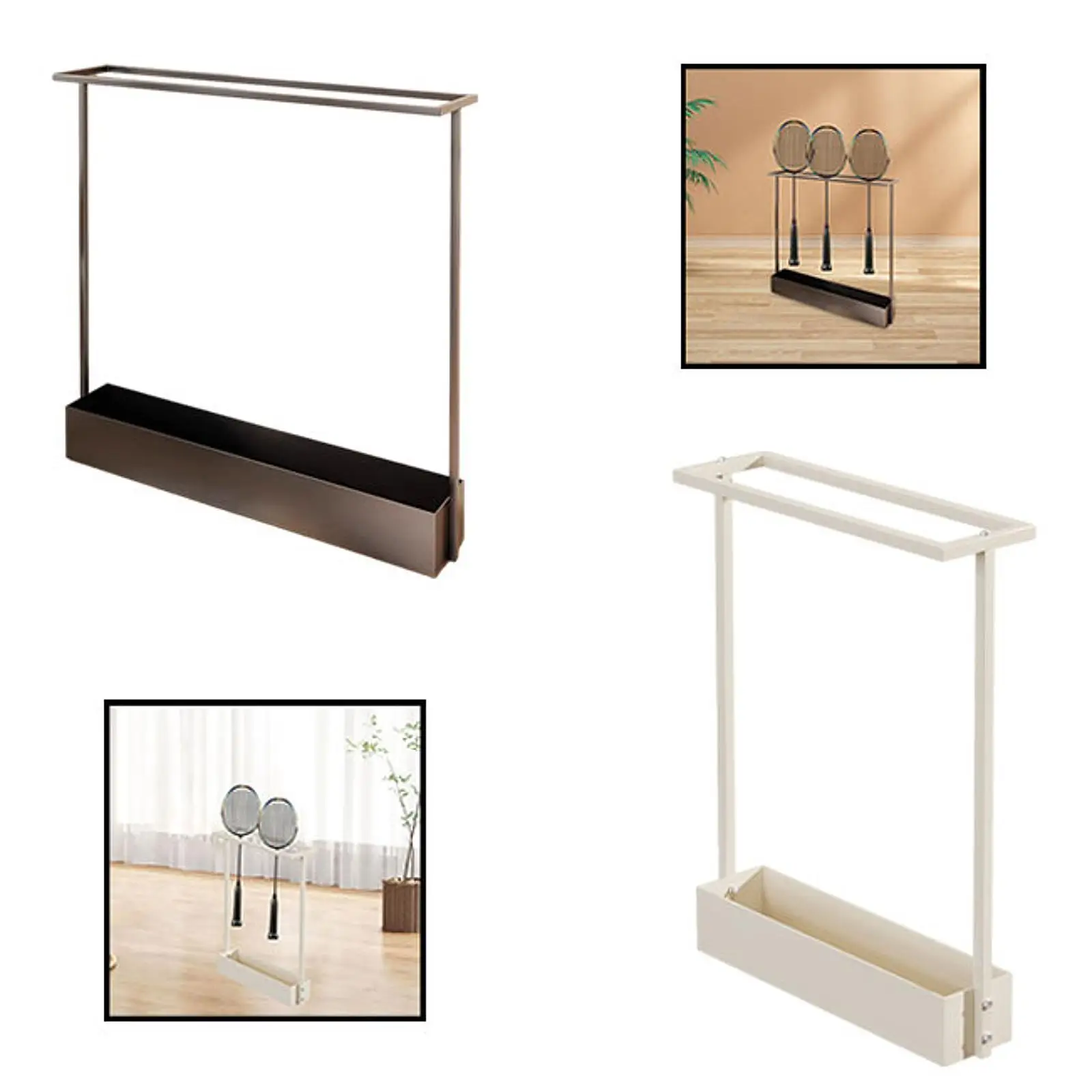 

Стеллаж для хранения ракеток для бадминтона, многофункциональная, простая в установке, аксессуары, полка для детского сада, взрослых, тренажерный зал, прихожая, стадион