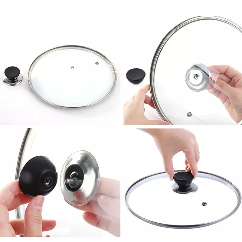 Universal Replacement Handle for Kitchen Cookware, Pot Pan Lid, Hand Grip Knob, Cover Pan, Kitchen Tools Accessories, 4 Pcs, 1Pc