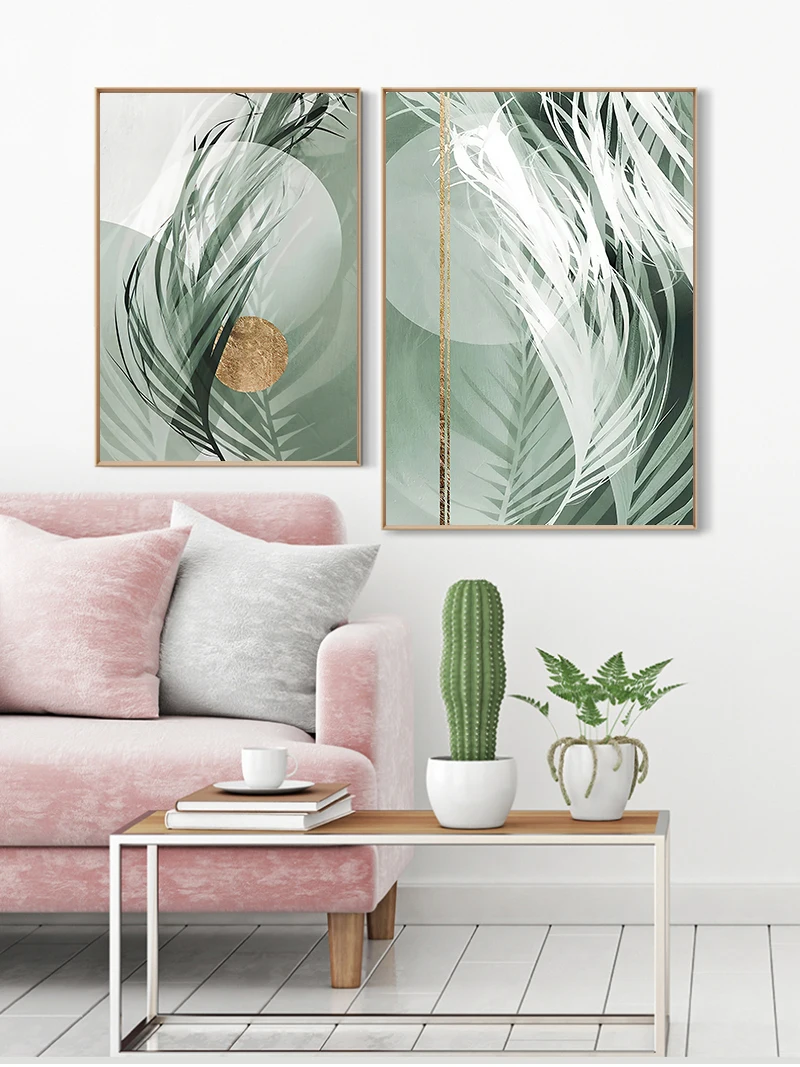 1pc frameless Canvas Painting Foggy Plant Dried Leaves Sunlight Shades Wall Art Canvas Painting Nordic Posters And Prints Wall P