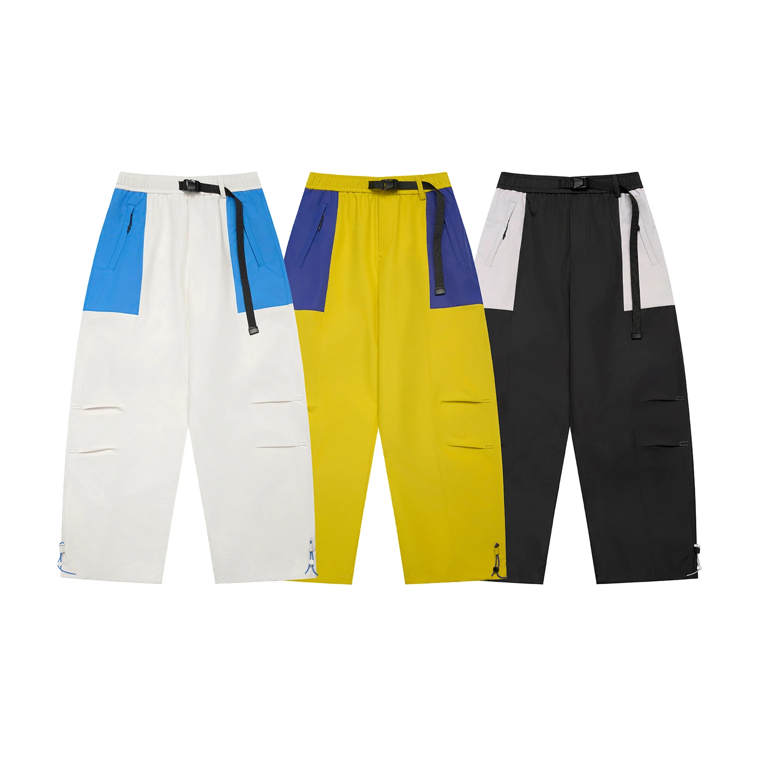 

Splice Contrast Color City Streetwear Cargo Pants Men Women Outdoor Hiking Loose Casual Sport Track Pants Couple Trousers