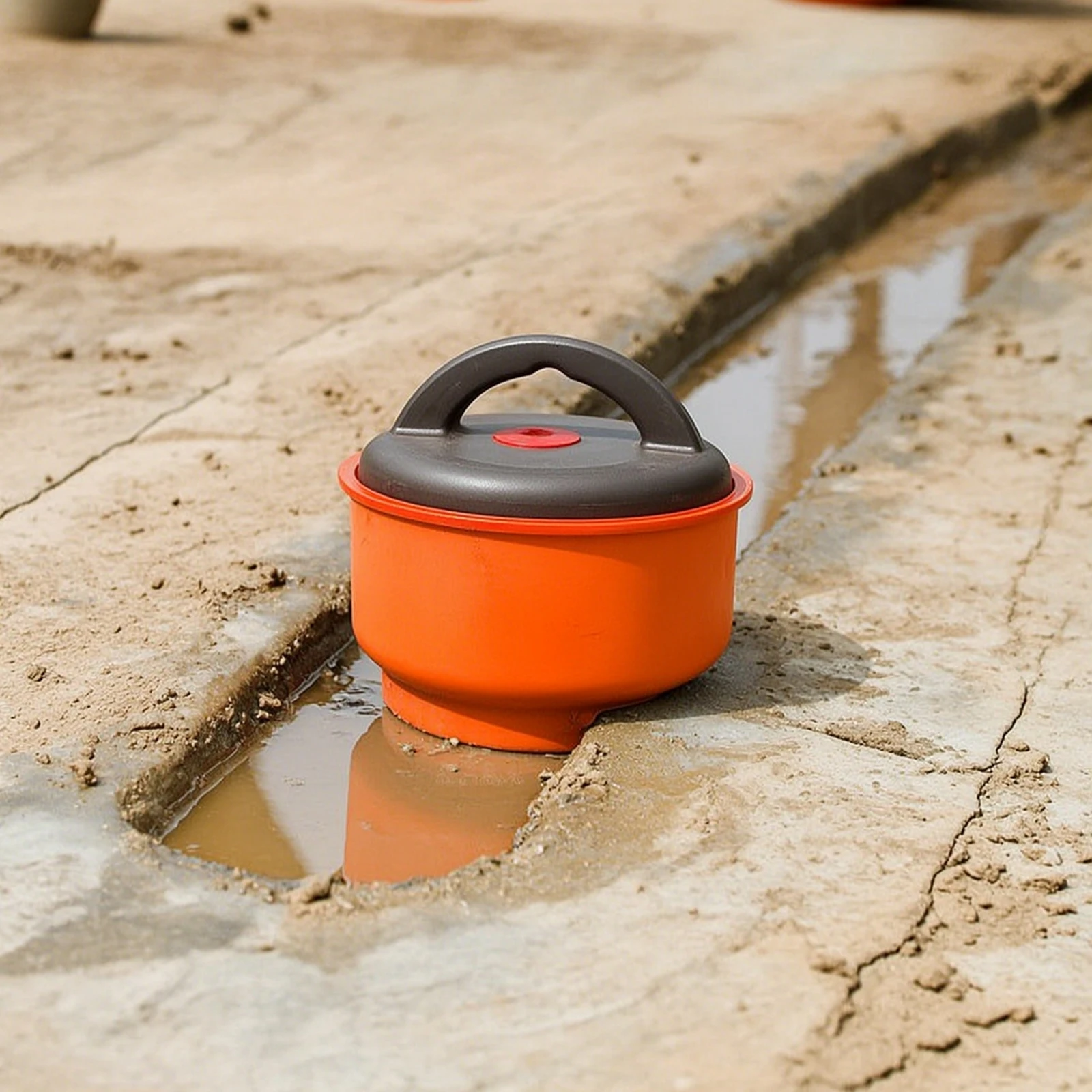 Low Profile Drainage Plug with Handle Heavy Duty Bouchon Manure Pit Seal for Livestock Barns